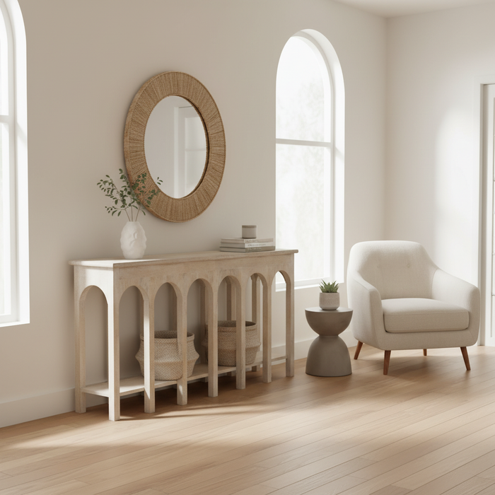 Jharokha Mango Wood Console Table