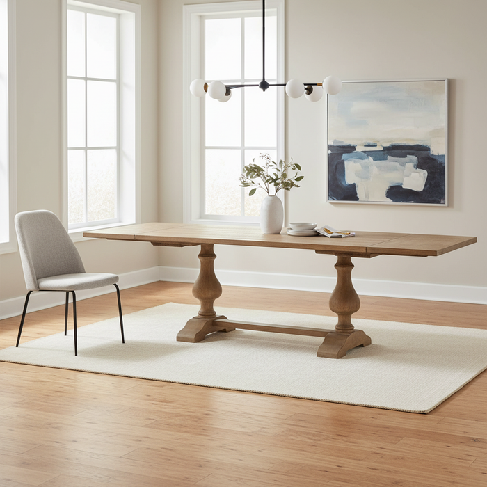 Adams Mango Wood Dining Table with Extension