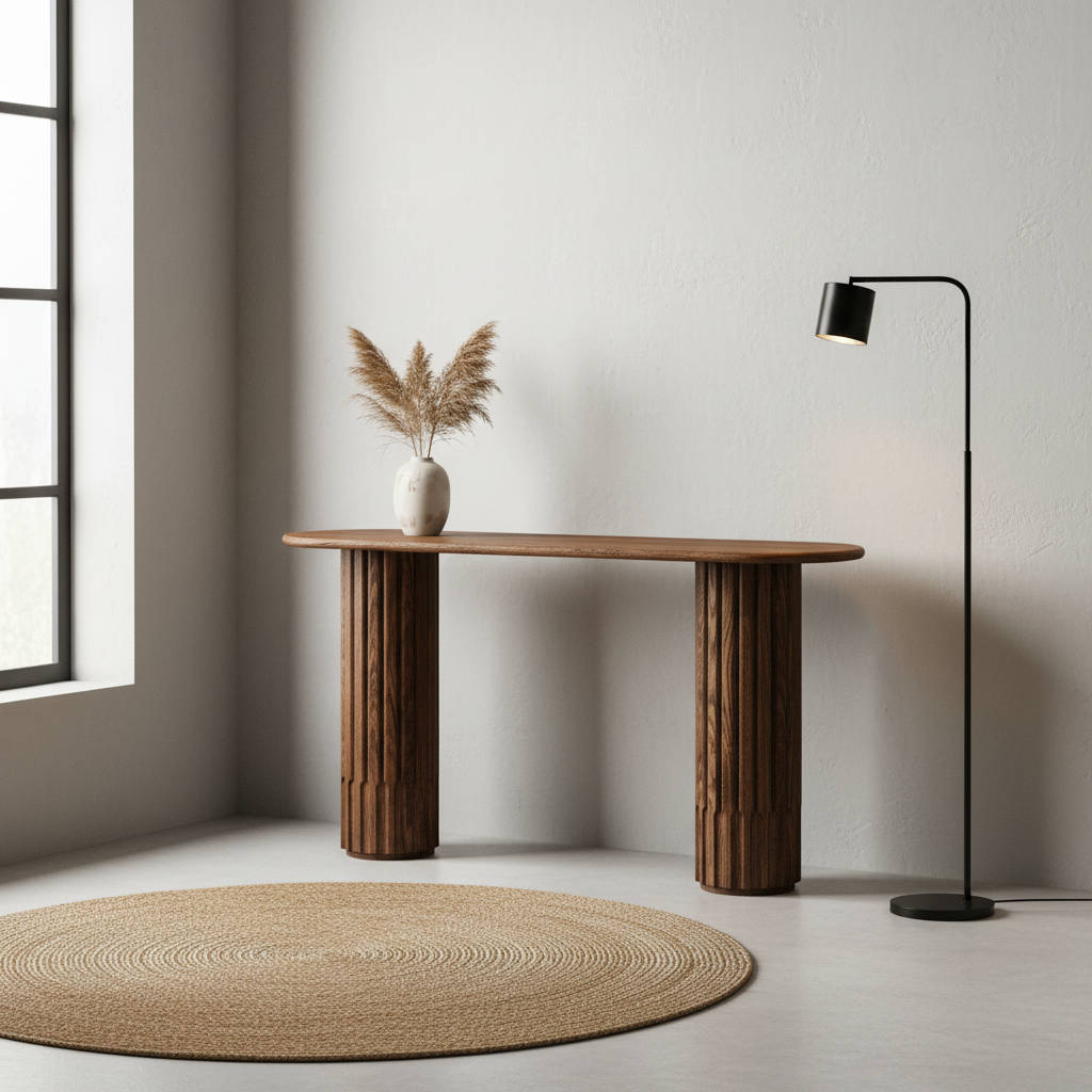 Dalta Capsule Oak-Wood Console — Washed Walnut — 2310-170-CON-WW