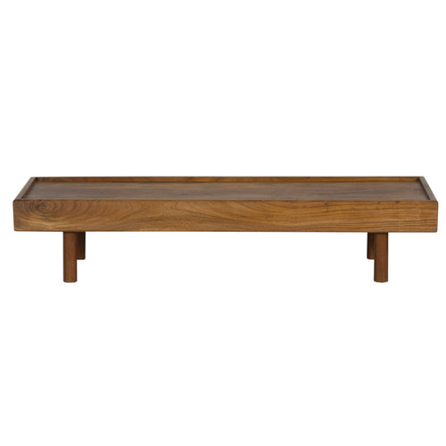 Alonsa Acacia Wood Coffee Table — Strip Pine — 2401-045