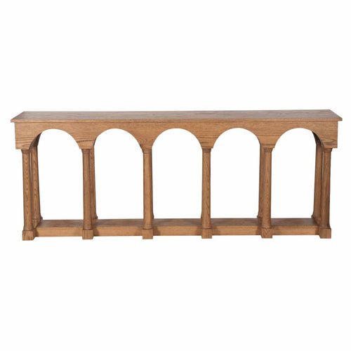 Barcelona Oak Wood Console Table - Large — M Vintage — 2411-005
