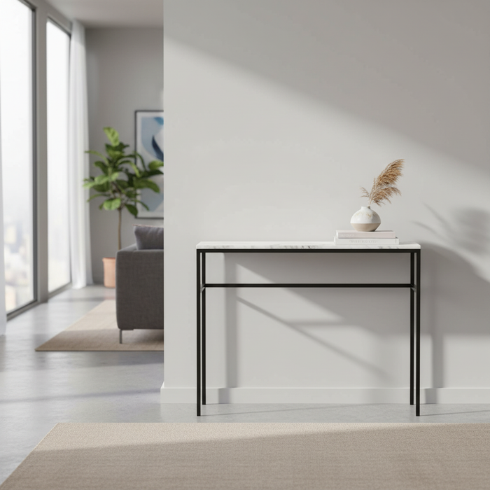 Keywest Marble Top Console Table